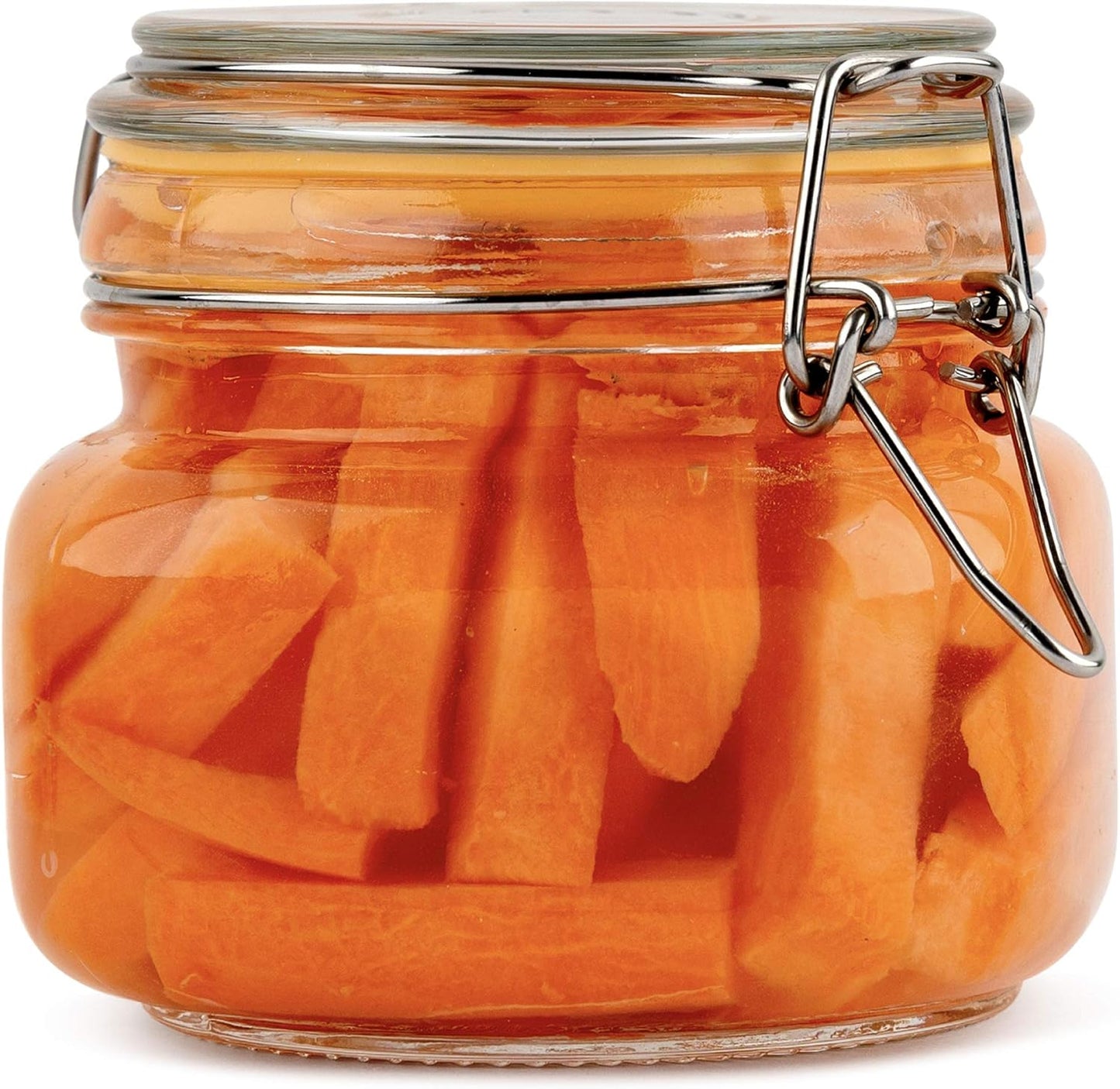 Glass Jars with Lids 16 oz Food Storage Jars with Airtight Lids Leak Proof Glass Canisters Kitchen Jars